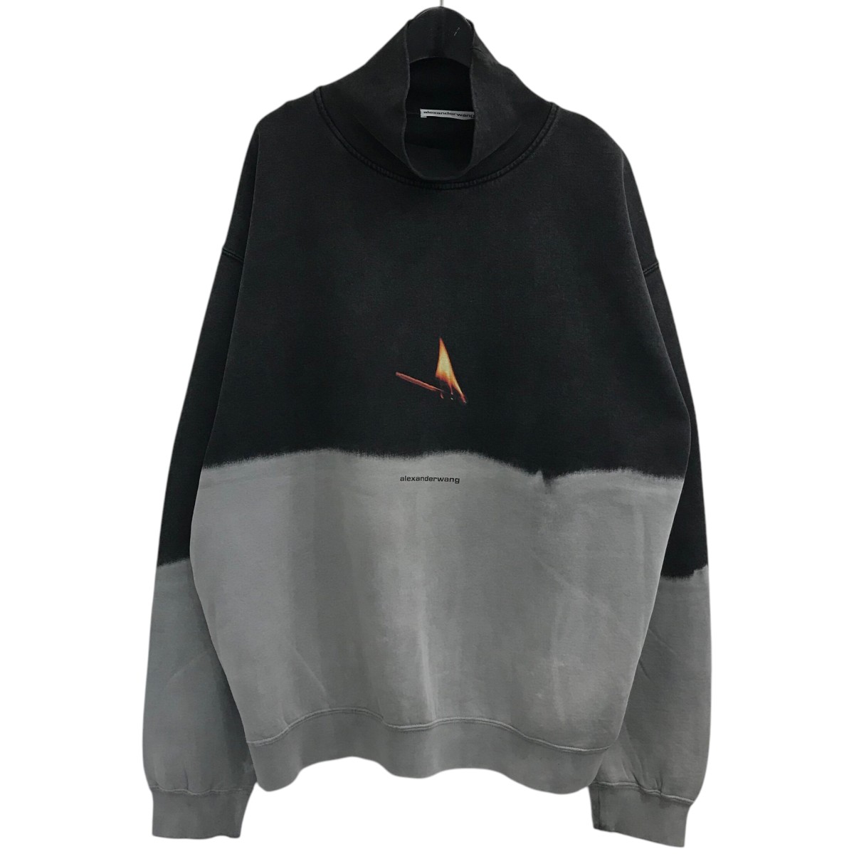 【正規品】alexanderwang グレー　ハイネック　スウェット Alexander Wang メタリック スウェットシャツ | グレー