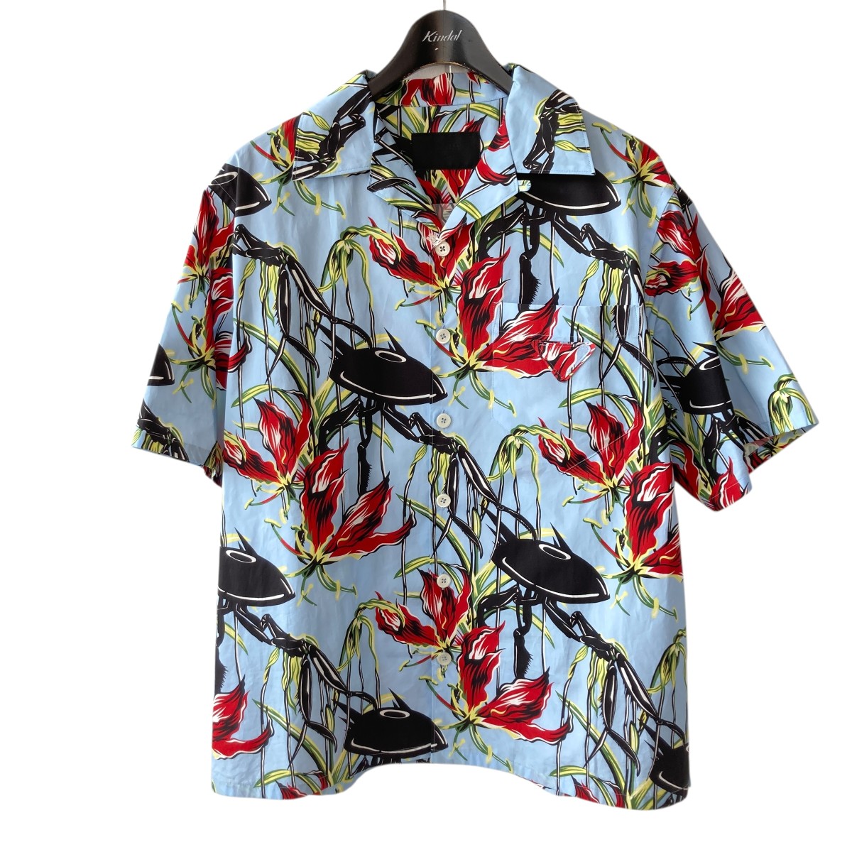 楽天市場】【中古】PRADA 19AW アロハシャツ P466D ブルー