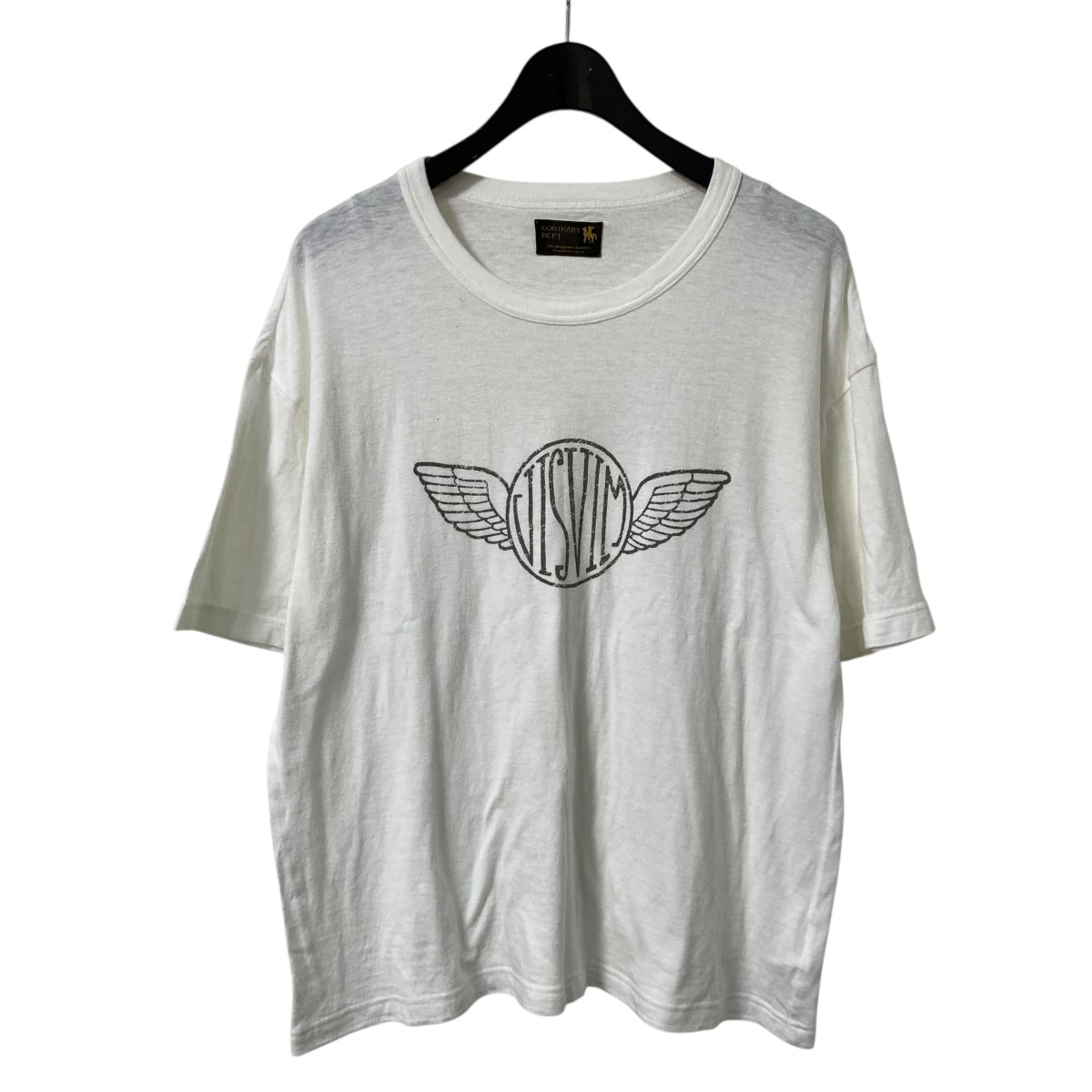 【中古】 VISVIM 22SS CONTRARY DEPT JUMBO TEE フロントデザインTシャツ 0522905010001 ホワイト サイズ：2 【価格見直し】