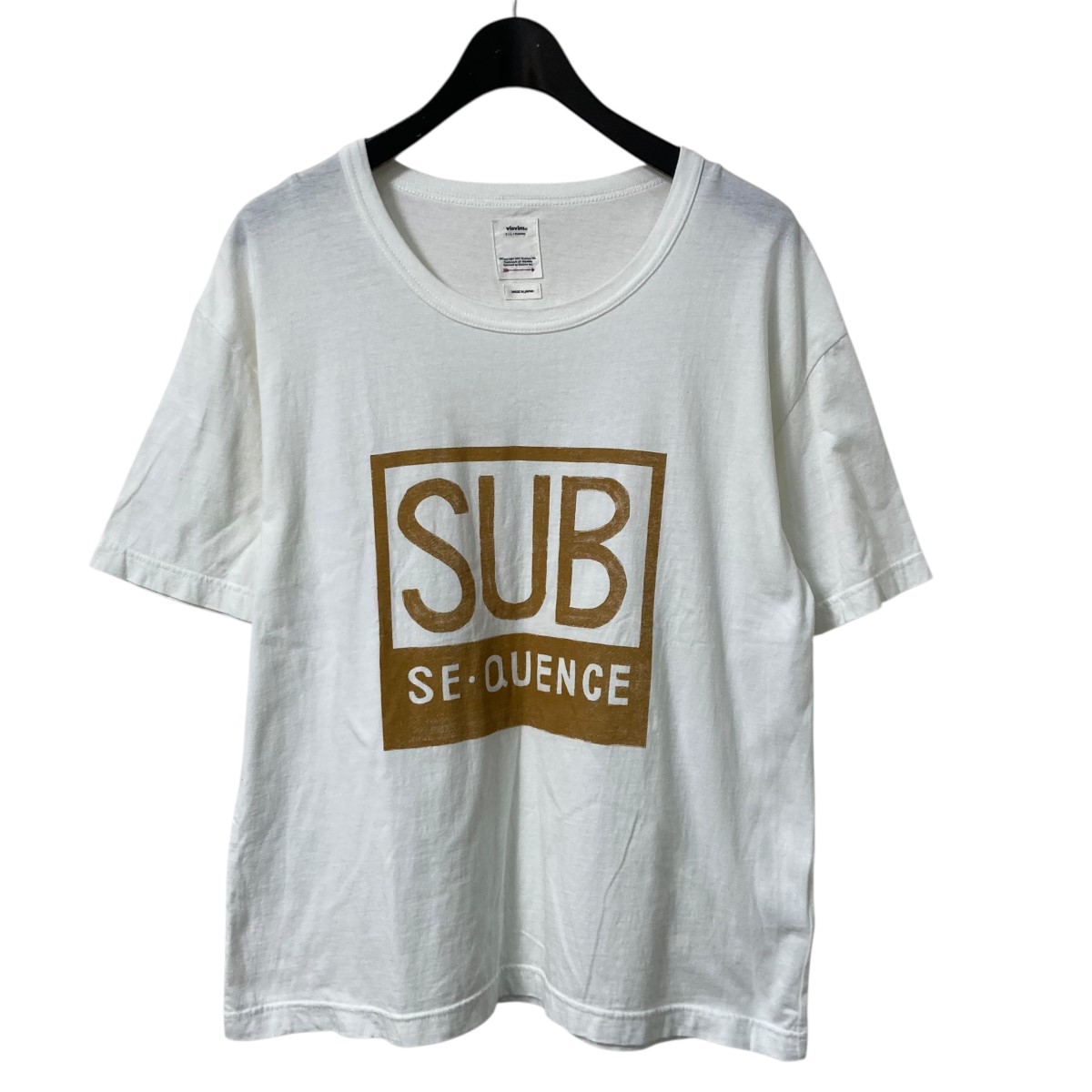 【中古】 VISVIM 19AW JUMBO TEE S S (SUB) フロントデザインTシャツ 0619905010004 ホワイト サイズ：2 【価格見直し】