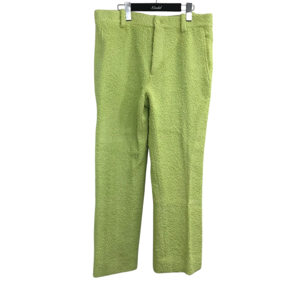 【中古】BOTTEGA VENETAパイル地フレアパンツ 654519 グリーン サイズ:48【価格見直し】|ブランド古着のカインドオル