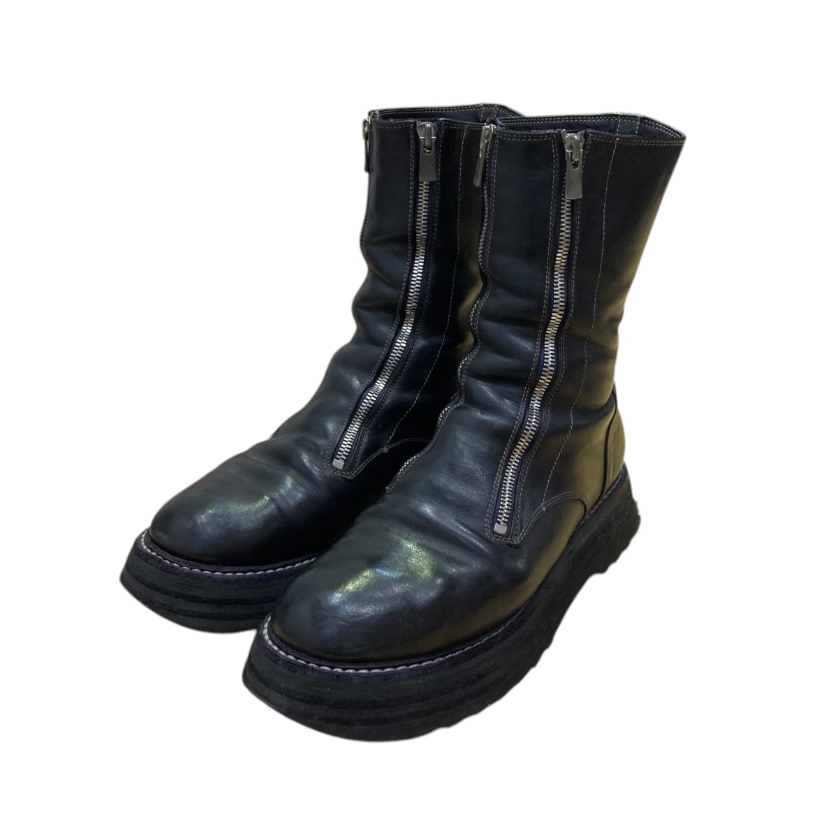 【中古】GUIDI　Amanojak別注 マトリックス ジップブーツ MATRIX パープル サイズ：M 【240525】（グイディ）画像