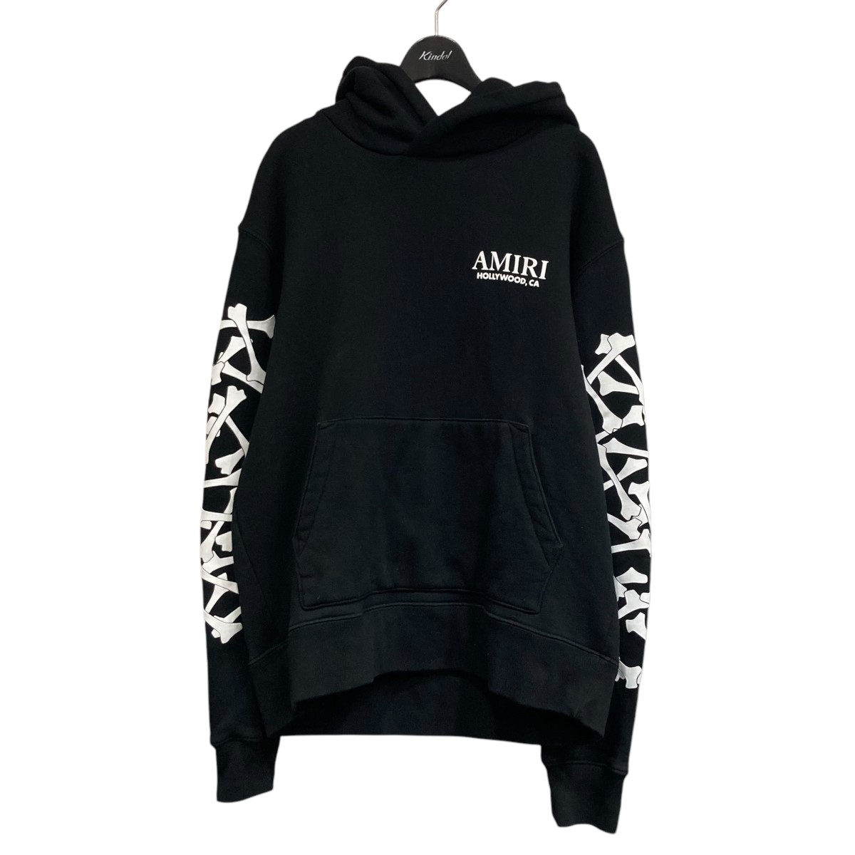 【関送込】AMIRI ショットガン ロゴ刺繍 ダメージ加工 パーカー AMIRI ショットガンダメージ ジップパーカー MA Logo Shotgun