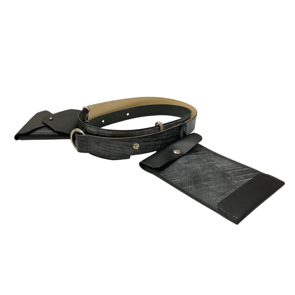 小物 ANTIDOTE BUYERS CLUB Narrow Buckle ANTIDOTE BUYERS CLUB/Narrow Harness Leather Belt（Black