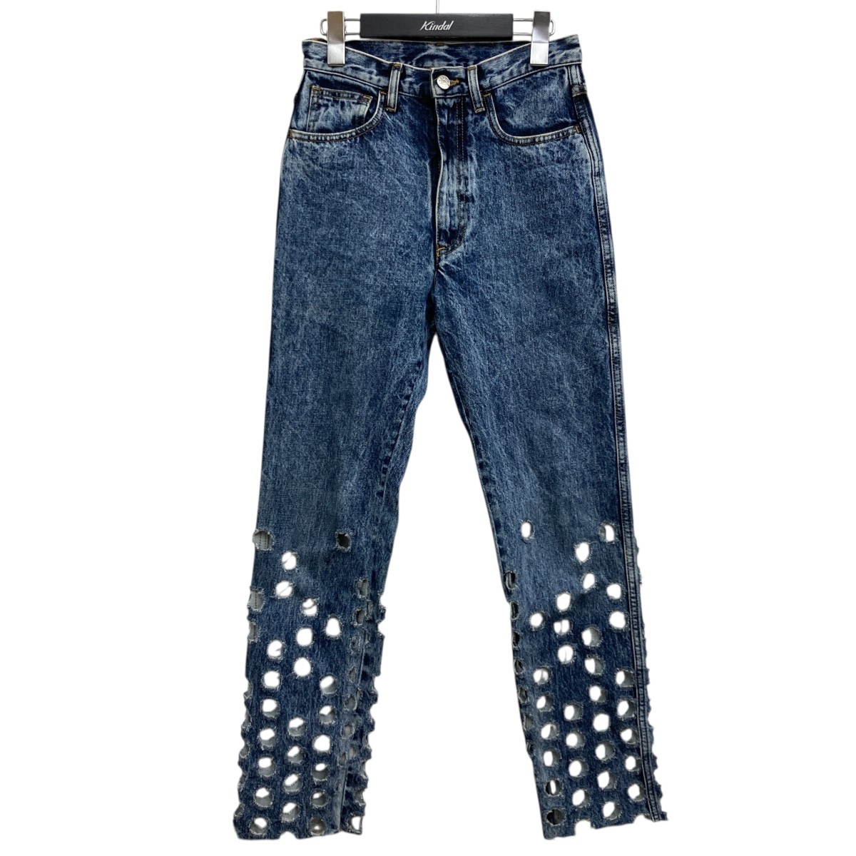 【中古】 Maison Margiela 20SS パンチングデニム インディゴ サイズ：36 【価格見直し】