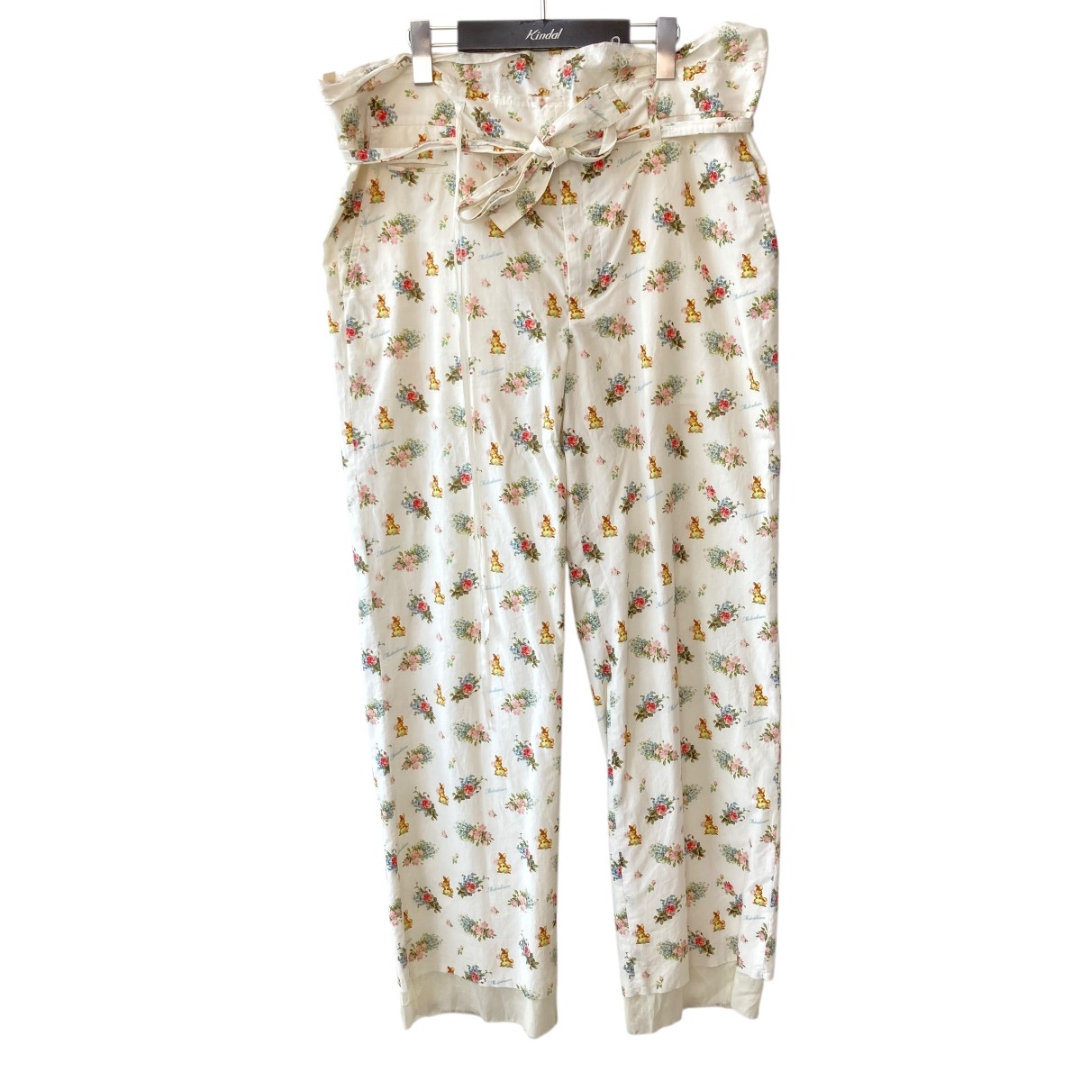 【中古】 Midorikawa Rabbits 総柄 パンツ MID21SS-P05 B アイボリー サイズ：フリーサイズ 【価格見直し】