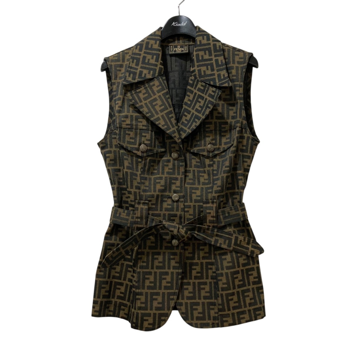 FENDI フェンディ ニット スカート ズッカ柄 総柄 ベージュ 40サイズ 美品【FENDI/フェンディ】ズッカ柄 ニットスカート - メルカリ