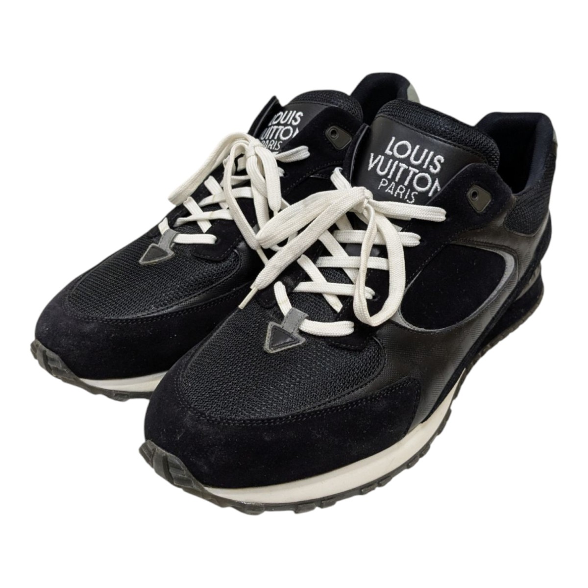 【中古】 LOUIS VUITTON ランナウェイ スニーカー GO 0137 ブラック サイズ：9 1/2 【価格見直し】