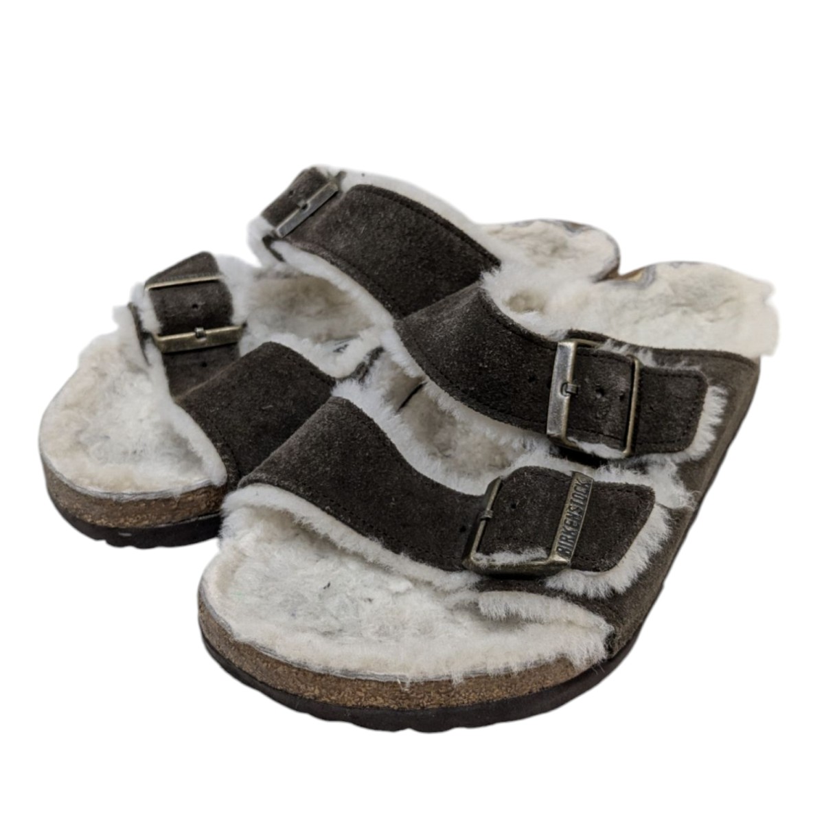 26㎝ Rick Owens BIRKENSTOCK ファー サンダル アリゾナ Rick Owens × BIRKENSTOCK ファーサンダル ブラック