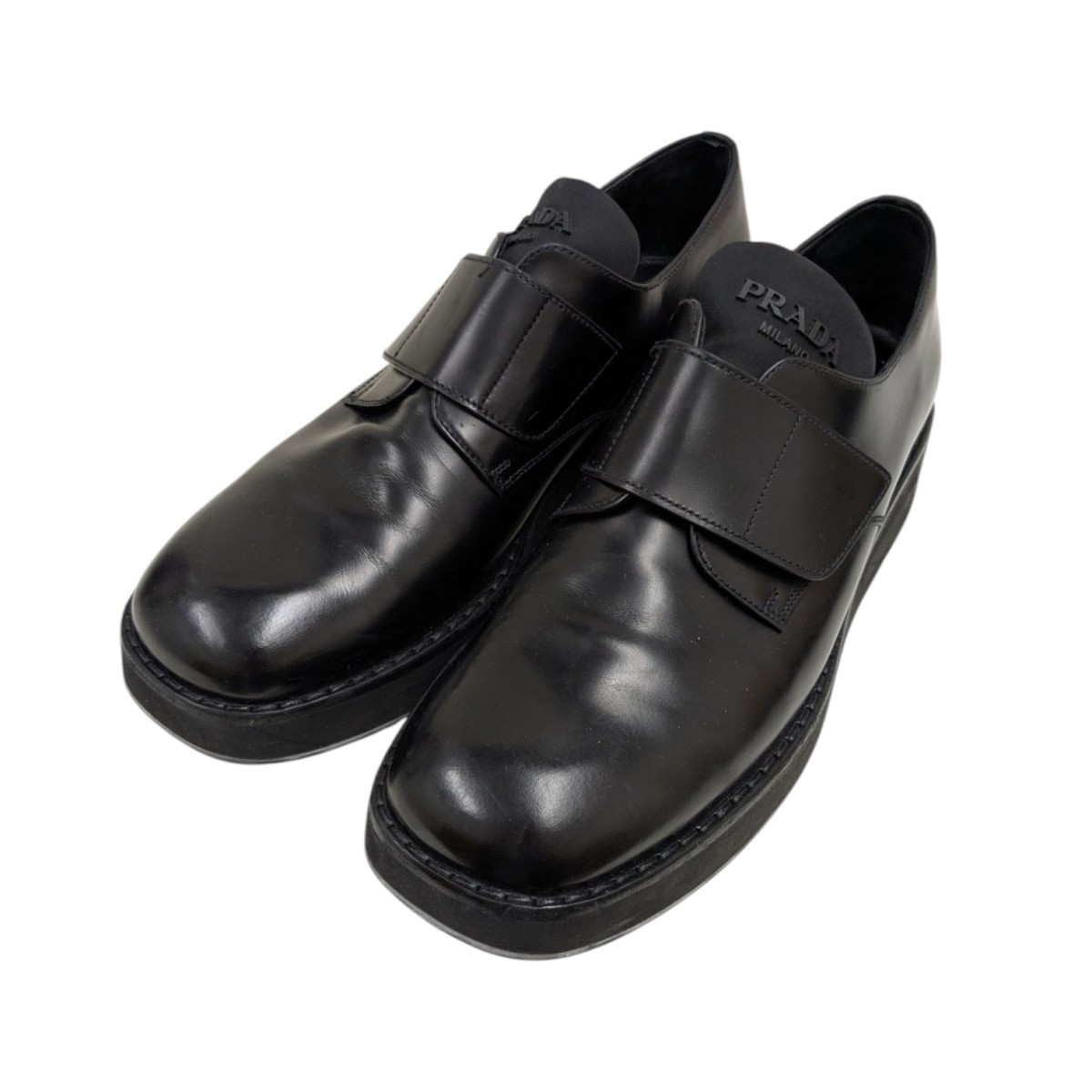 prada 13aw タンクソール シューズ メンズ ブラック レザー prada 13aw タンクソール シューズ メンズ ブラック レザー