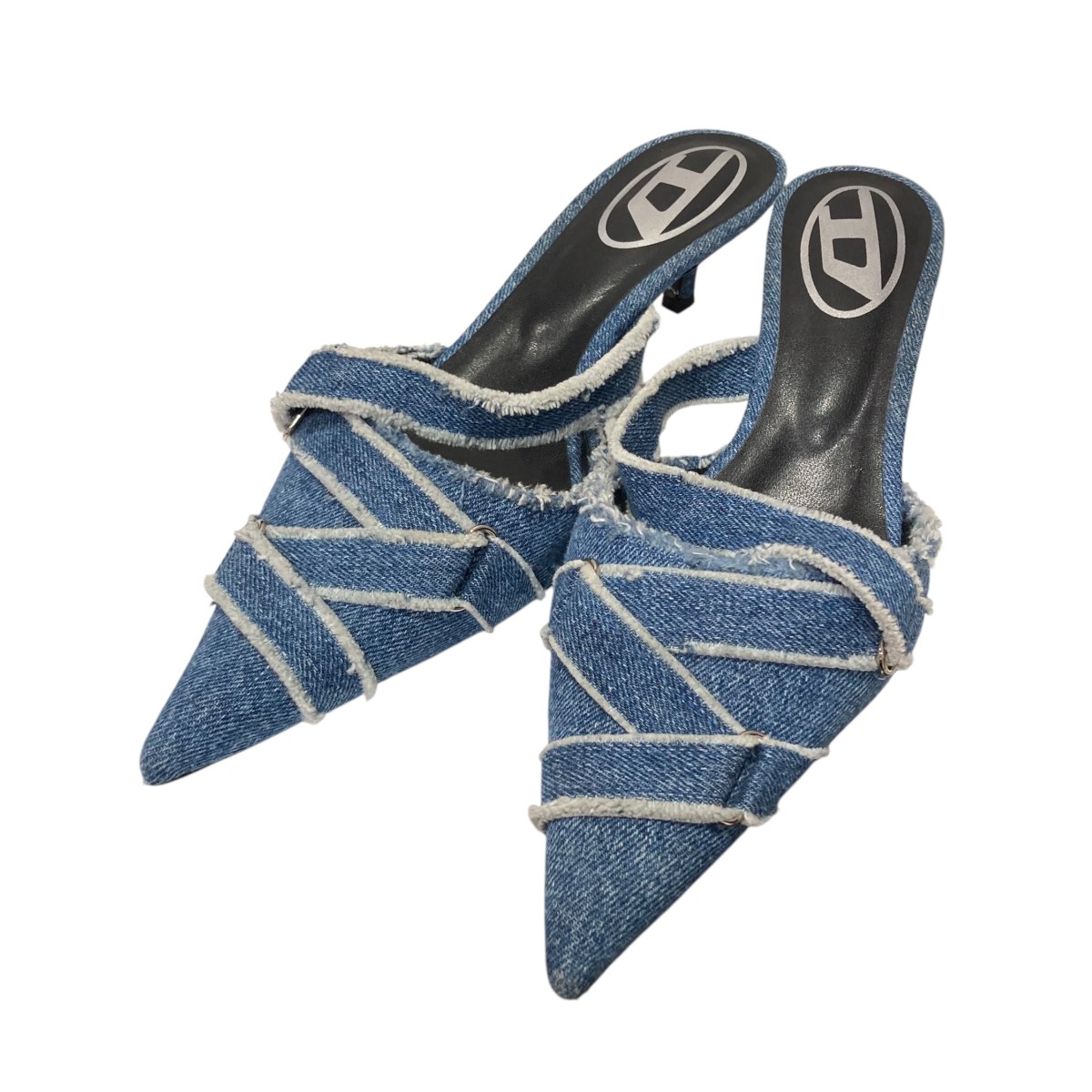 【中古】 DIESEL D-Kittie ML デニムミュール インディゴ サイズ：40 【価格見直し】