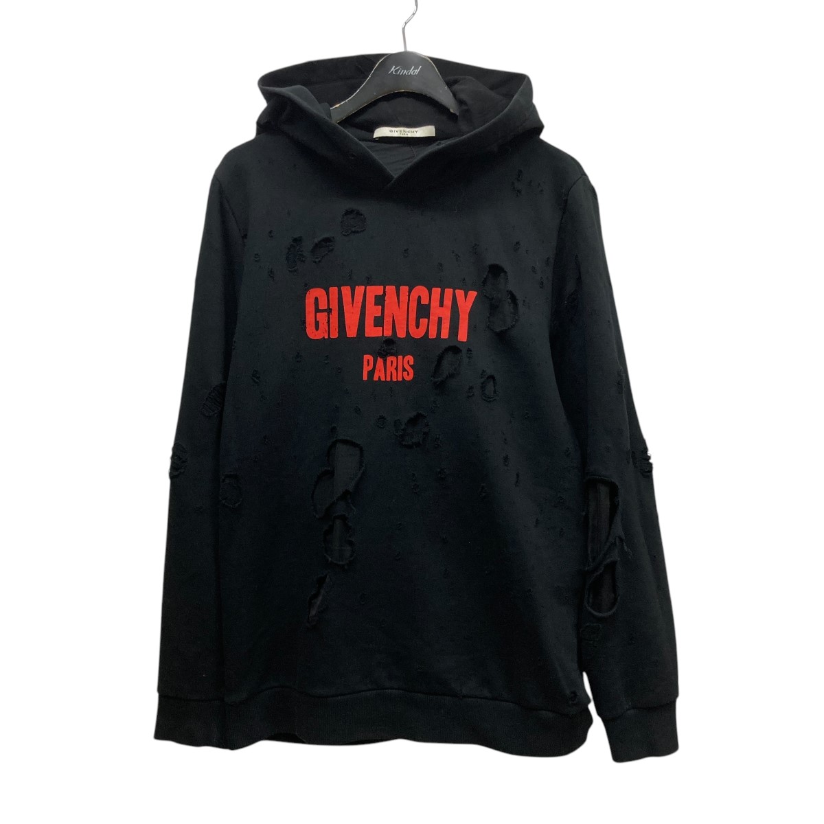 【GIVENCHY】24SS デストロイド オーバーサイズ フーディ 楽天市場】【中古】GIVENCHY デストロイ加工ロゴプルオーバー