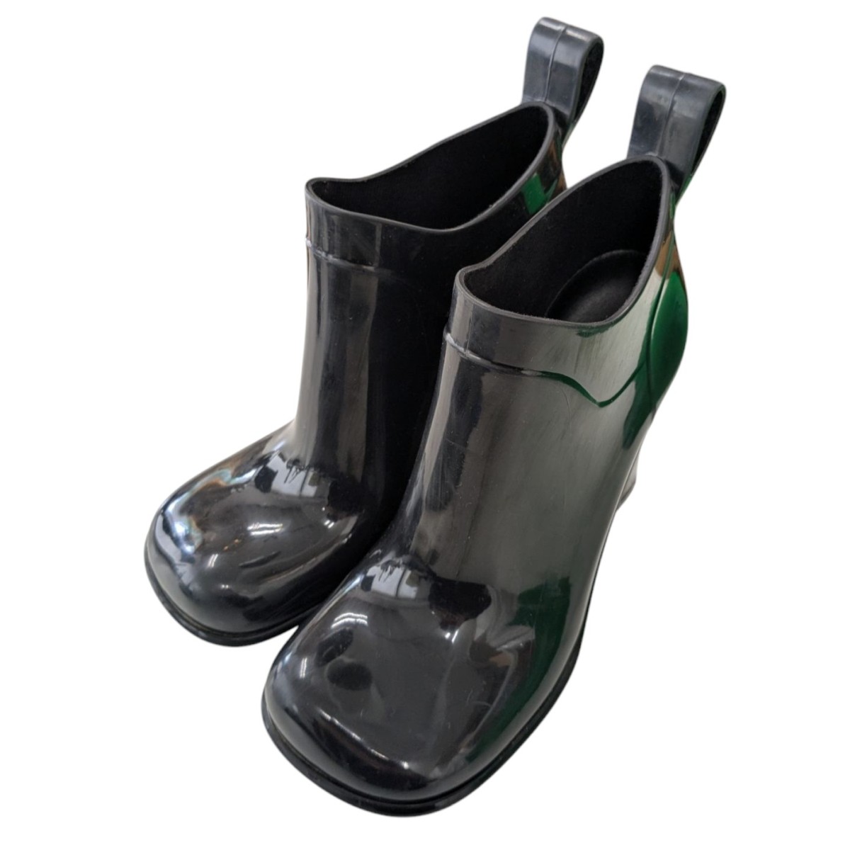 ほ ボッテガヴェネタ パドルブーツ レインブーツ ラバー