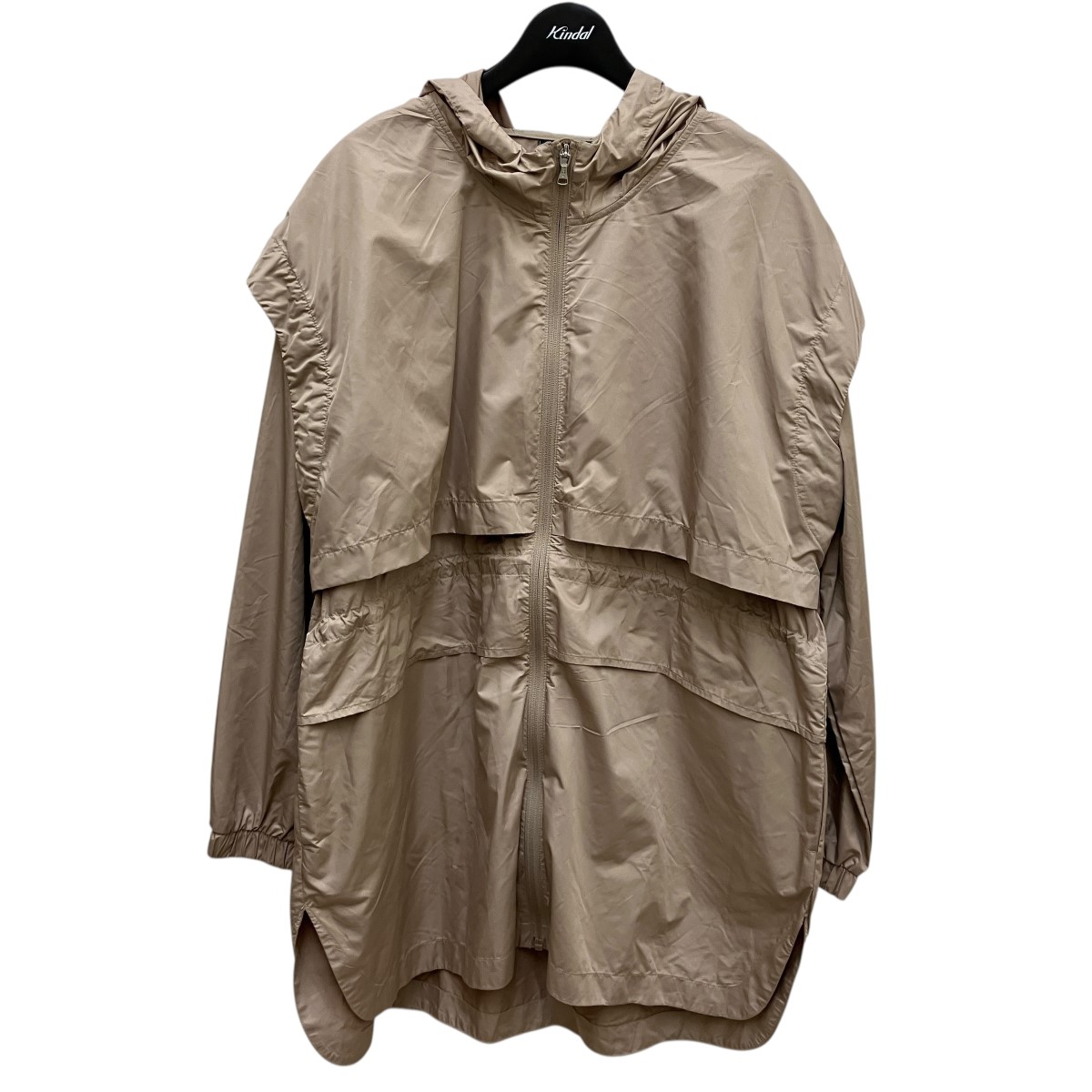 【中古】andar ジップアップコート ベージュ 大きさ：4 【090526】（アンダール）