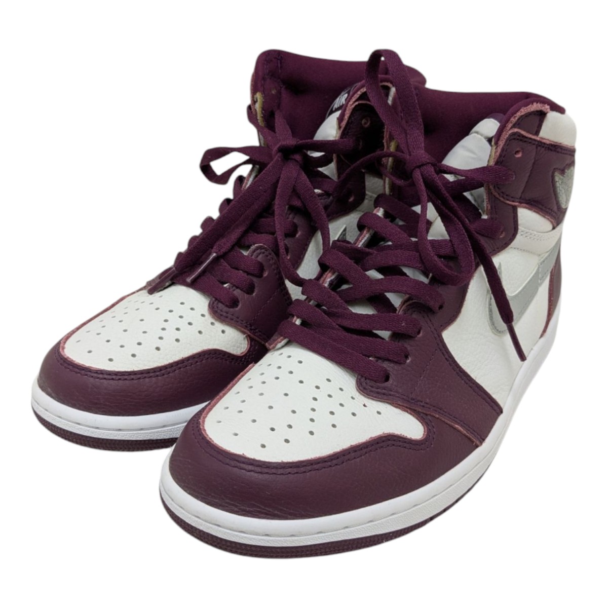 【中古】 NIKE AIR JORDAN 1 RETRO HIGH OG ハイカットスニーカー 555088-611 ボルドー×ホワイト サイズ：28.0cm 【価格見直し】