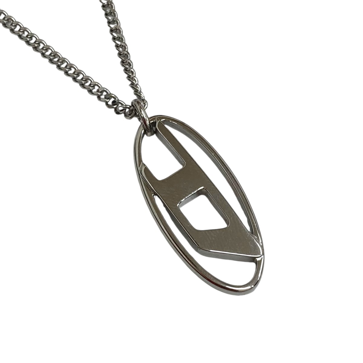 DIESEL dx1521 jewel チャームチェーンネックレス シルバー ギフトに】DIESEL『Dx1521 Jewel チェーンネックレス』送料込