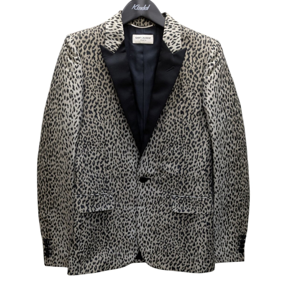 SAINT LAURENT ヒョウ柄 ナイロンチェスターコート SAINT LAURENT ヒョウ柄 ナイロンチェスターコート