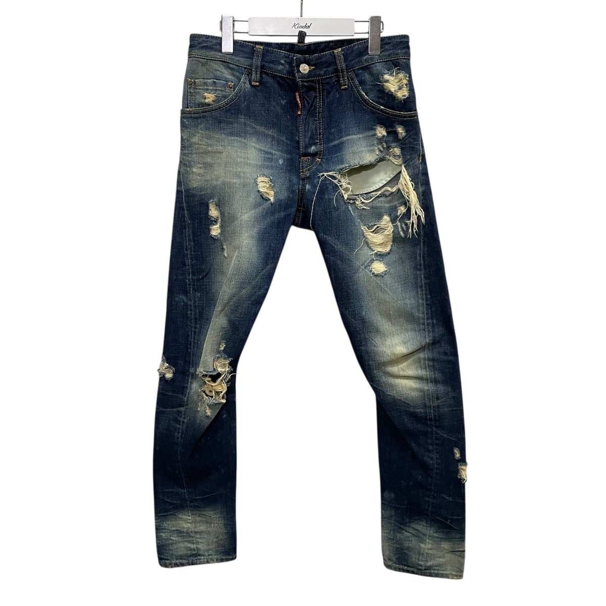 DSQUARED2 ダメージ加工デニムジーンズ 42 楽天市場】【中古】DSQUARED2 ダメージペンキ加工デニム