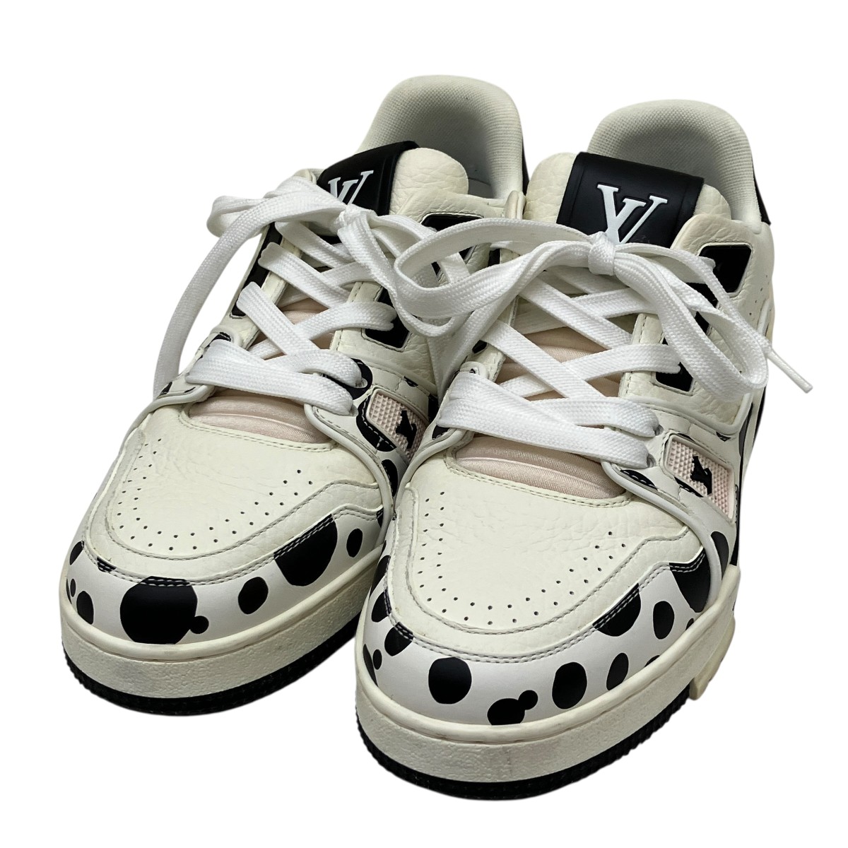 【中古】\u003cBR\u003eLOUIS VUITTON\u003cBR\u003e草間彌生 スニーカー MS1212 白いこと 大きさ：4\u003cBR\u003e【通貨価値思いなおす】