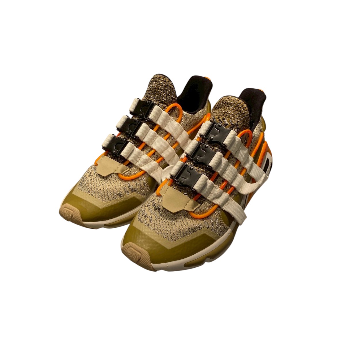 【中古】 WHITE MOUNTAINEERING×ADIDAS LXCON WM スニーカー FV7538 ベージュ×オレンジ サイズ：27.0cm 【価格見直し】