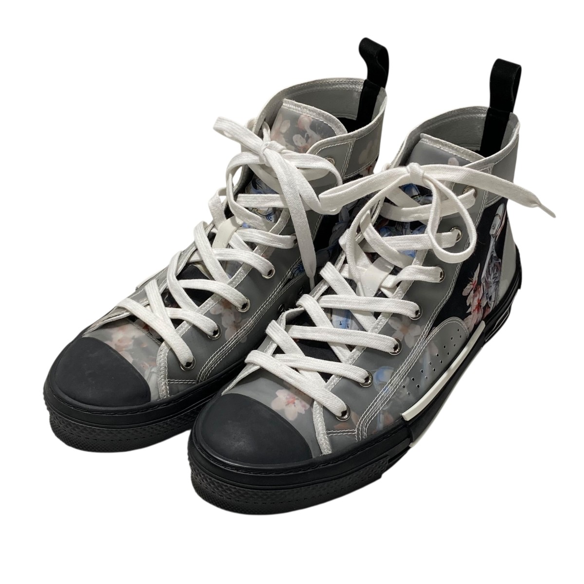 【中古】\u003cBR\u003eDIOR×空山基\u003cBR\u003eOBLIQUE B23 High Top Sneakers ハイカットスニーカー 黒いこと 大きさ：41(25.5糎好いかげんに）\u003cBR\u003e【必要経費思いかえす】