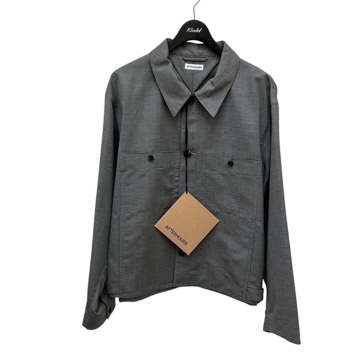 【中古】 AFTERHOURS CHORE JACKET ジャケット A006 D2JK-105M グレー サイズ：3 【価格見直し】