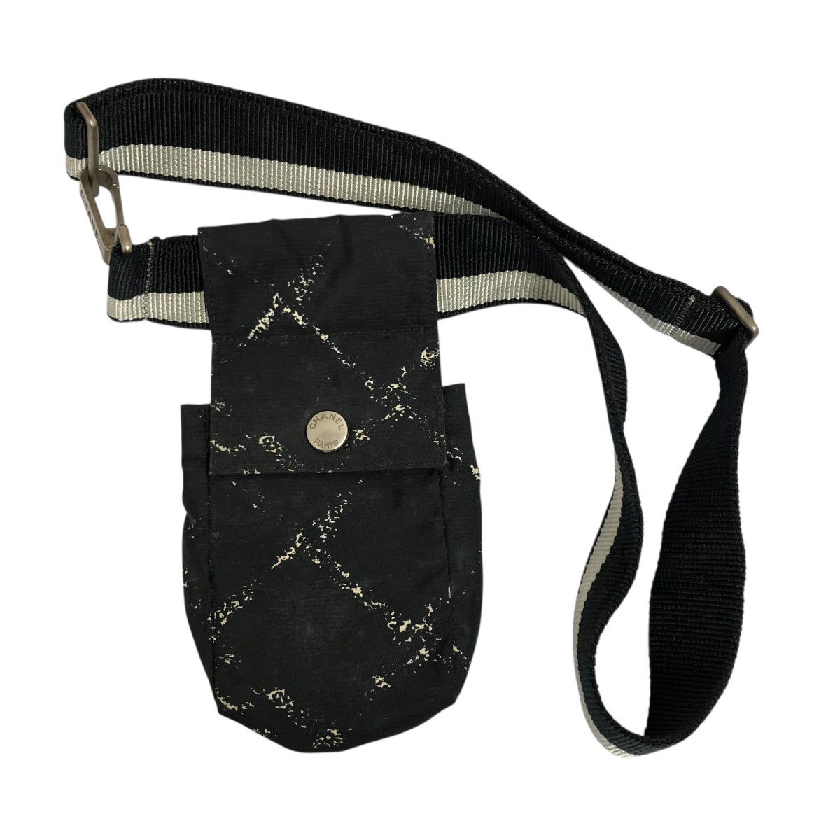 【中古】<br>CHANEL<br>ウエストバッグ ブラック<br>【価格見直し】