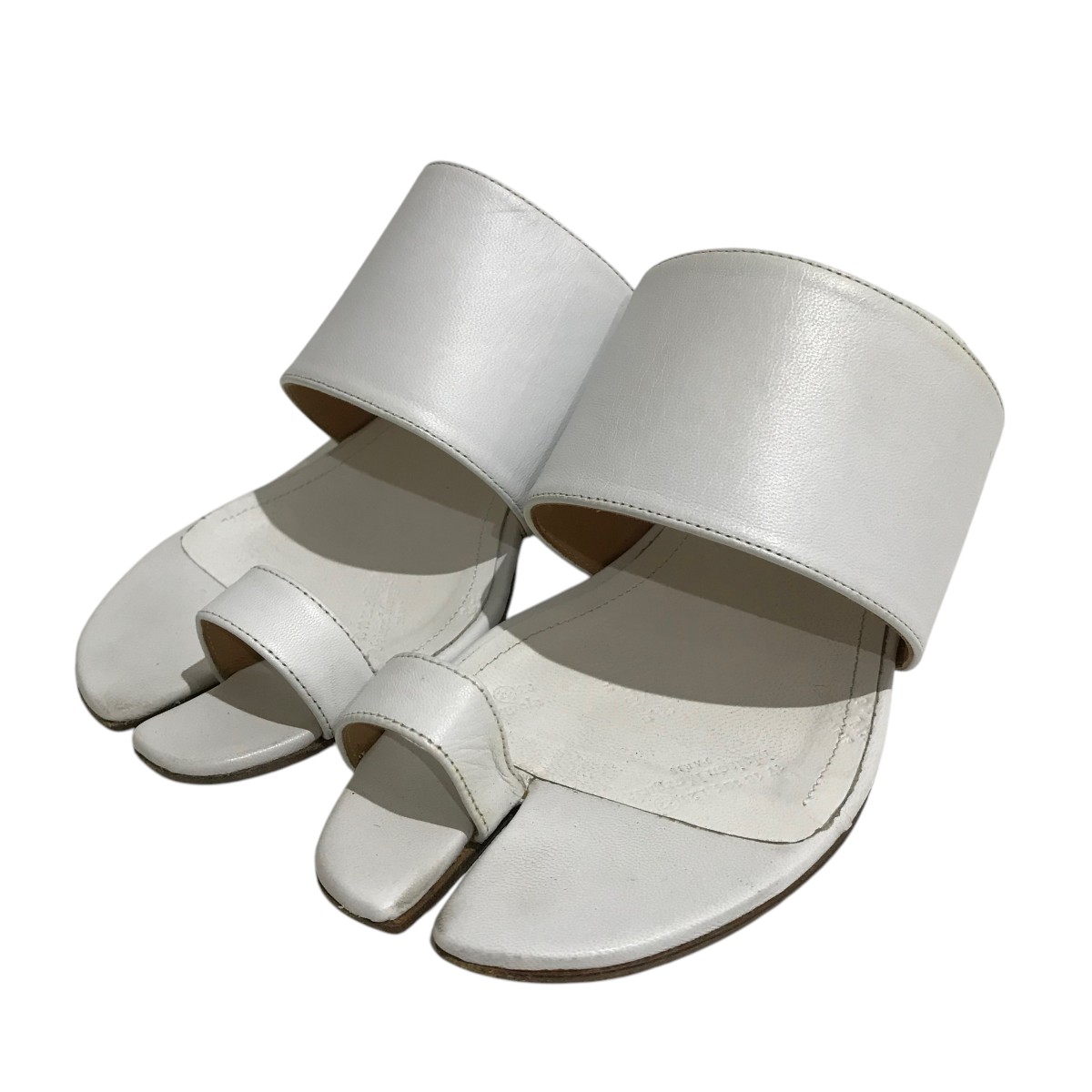 新品MM6 Maison Margiela ホワイトスライドサンダル 楽天市場】【中古】 メゾンマルジェラ Maison Margiela 足袋
