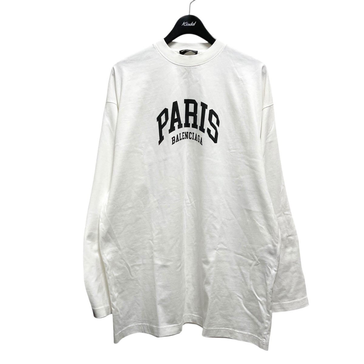 【中古】 BALENCIAGA プリントカットソー 681046 TLVL7 ホワイト サイズ：L 【価格見直し】 28,195円