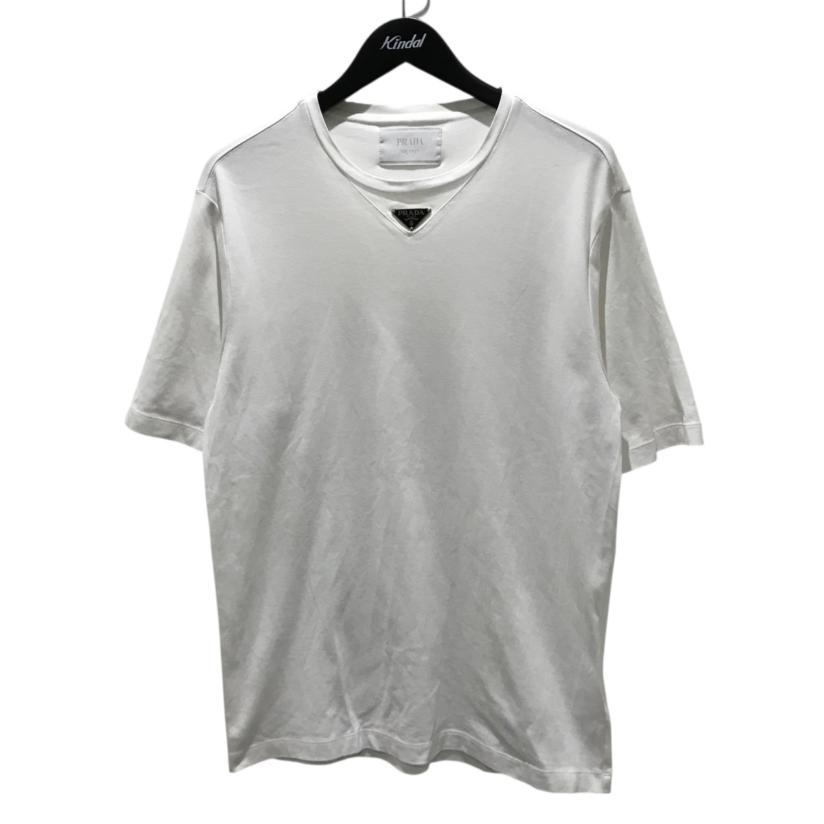 正規店買付【PRADA】ボーダー ロゴ コットン Tシャツ 正規店買付【PRADA】ボーダー ロゴ コットン Tシャツ