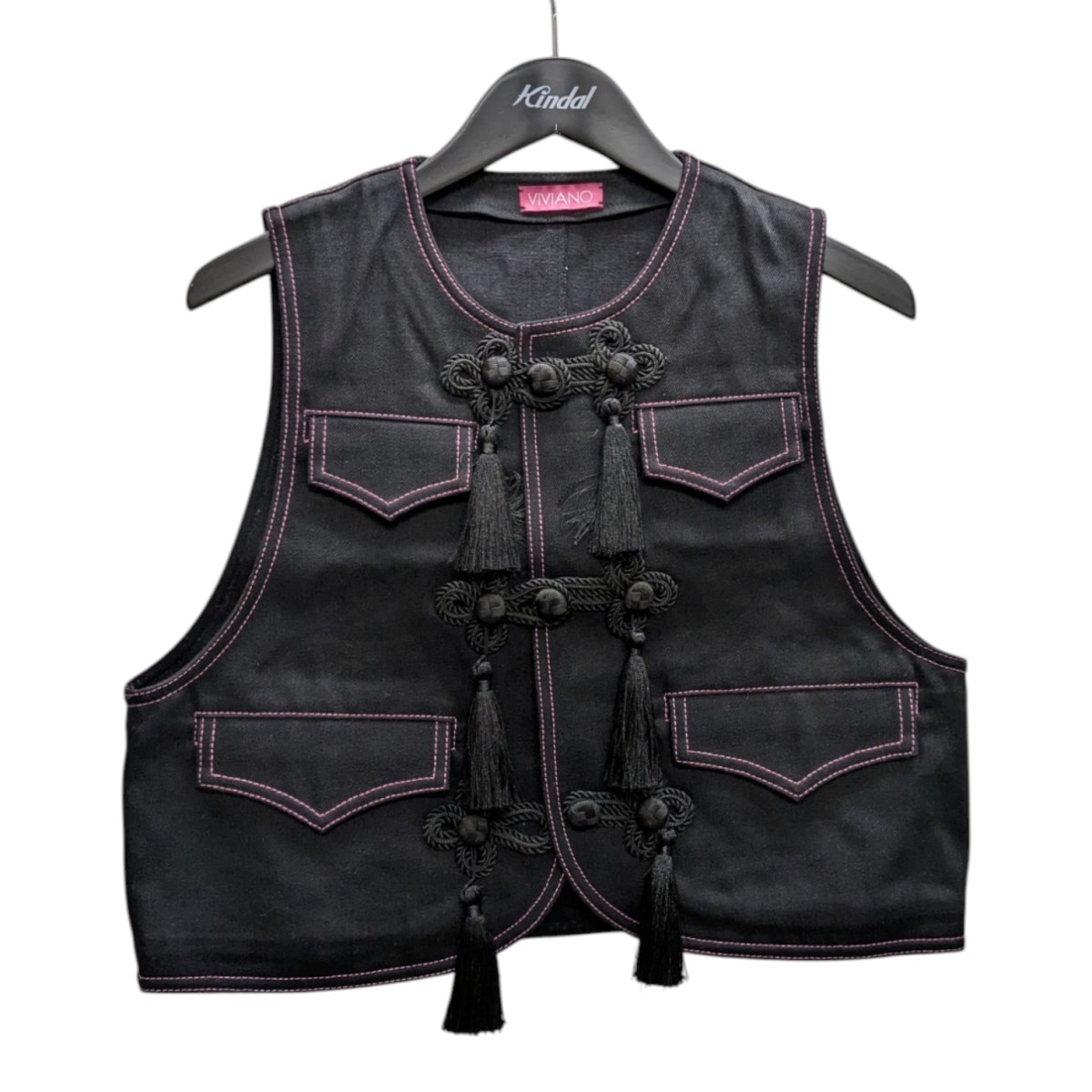 楽天市場】【中古】SHISHIKUICHINA ニットベスト 1267 ブラック