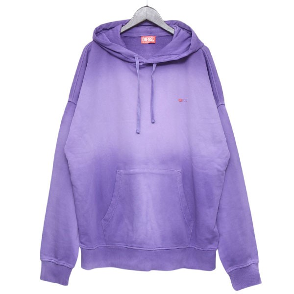 【中古】<br>DIESEL<br>S-ROB-HOOD-R2 プルオーバーパーカー スウェット パープル サイズ：XL<br>【価格見直し】
