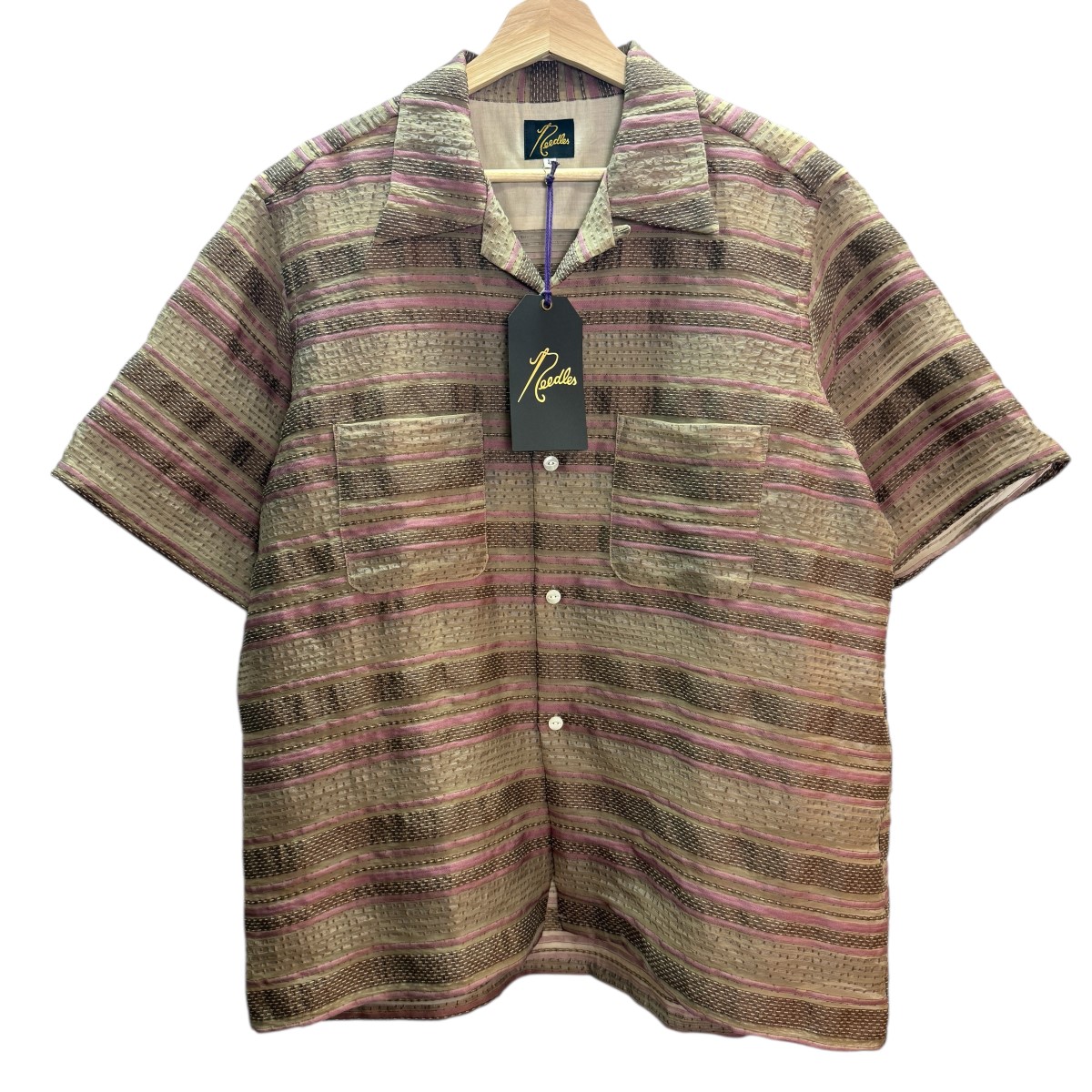 Needles トラックシャツ studios別注 24ss 別注〉Track S/S C/N Shirt - COOL | NEEDLES