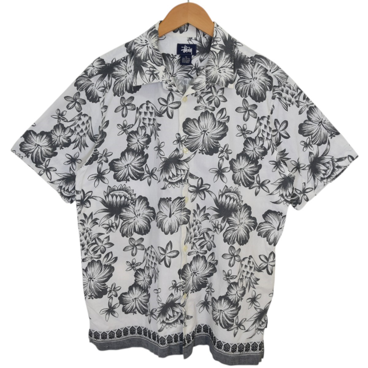 【Vintage/90s】90s Old Stussy アロハシャツ STUSSY - 【STUSSY】90s old stussy アロハシャツ L 新品 タグ