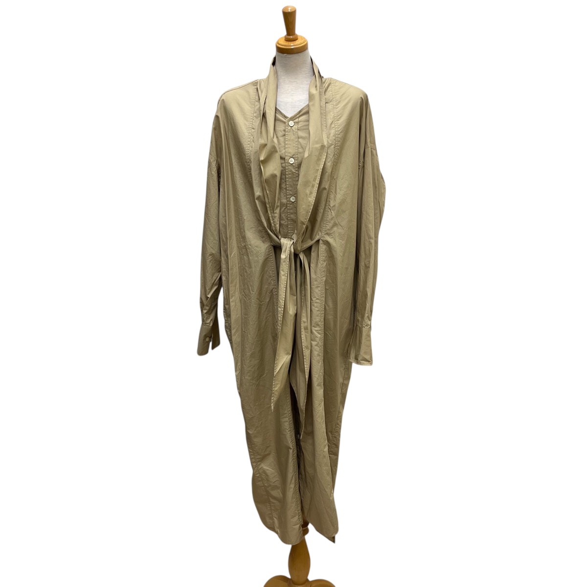 【中古】77circaシャツワンピース ベージュ【価格見直し】｜ブランド古着のカインドオル