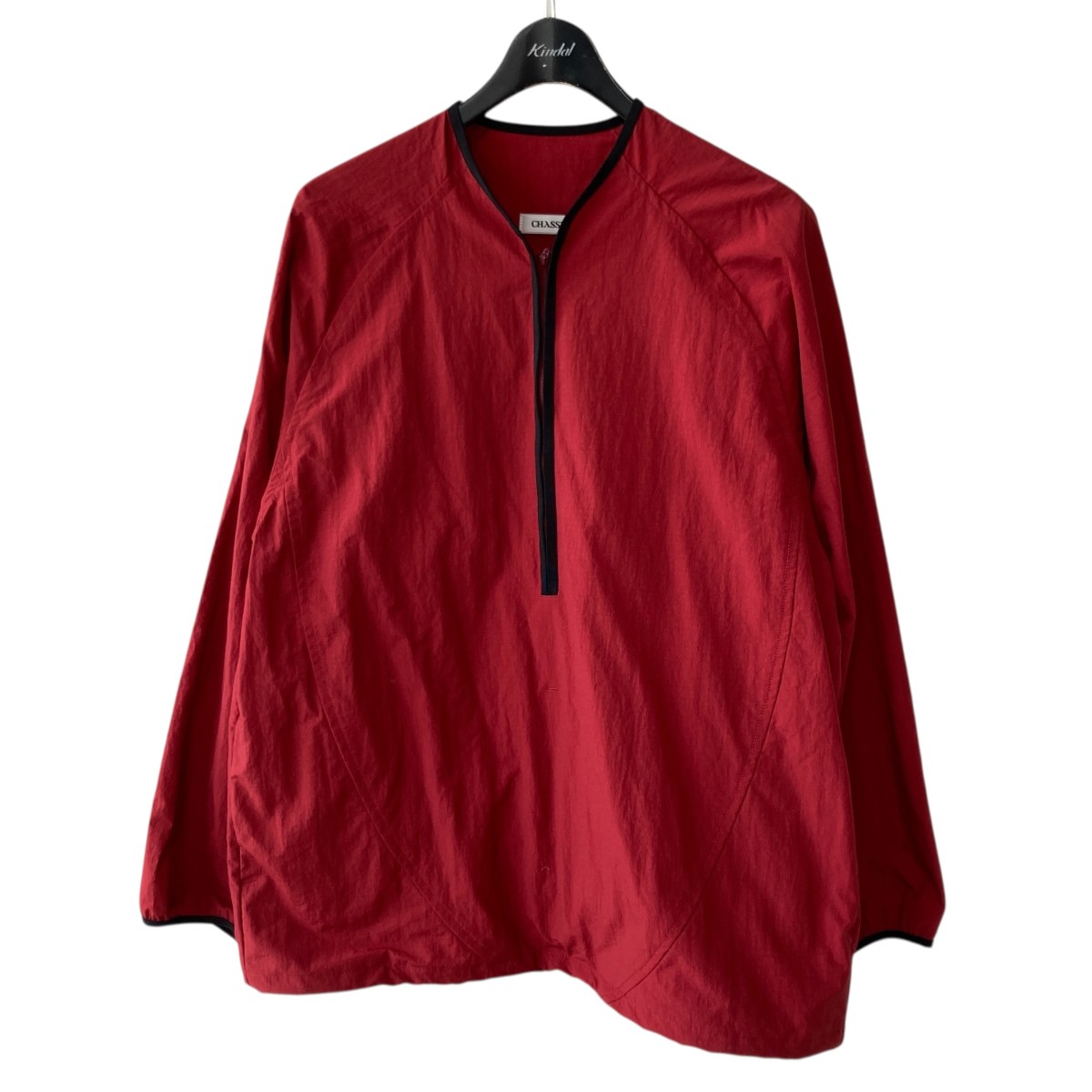 【中古】 CHASSE 24AW Nylon Rip Shirt RED プルオーバーシャツ CHA24AW-SH01 レッド サイズ：1 【価格見直し】