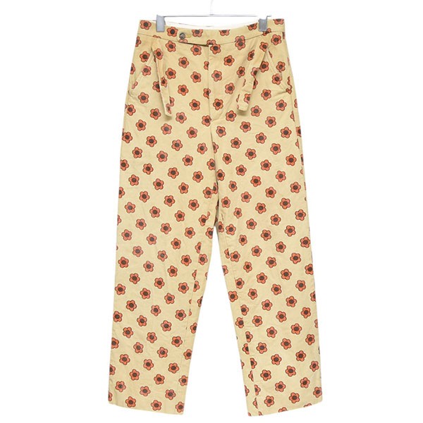 【中古】 BODE Daisy Trousers　花柄トラウザーパンツ ベージュ サイズ：29 【価格見直し】