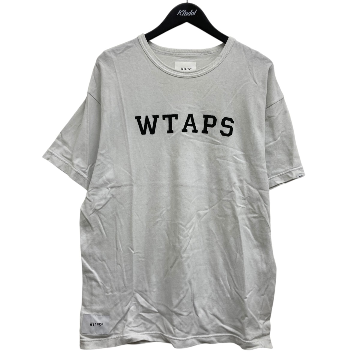 【中古】WTAPS ロゴタイププルオーバー 白いこと 大きさ：01 【060626】（ダブルタップス）