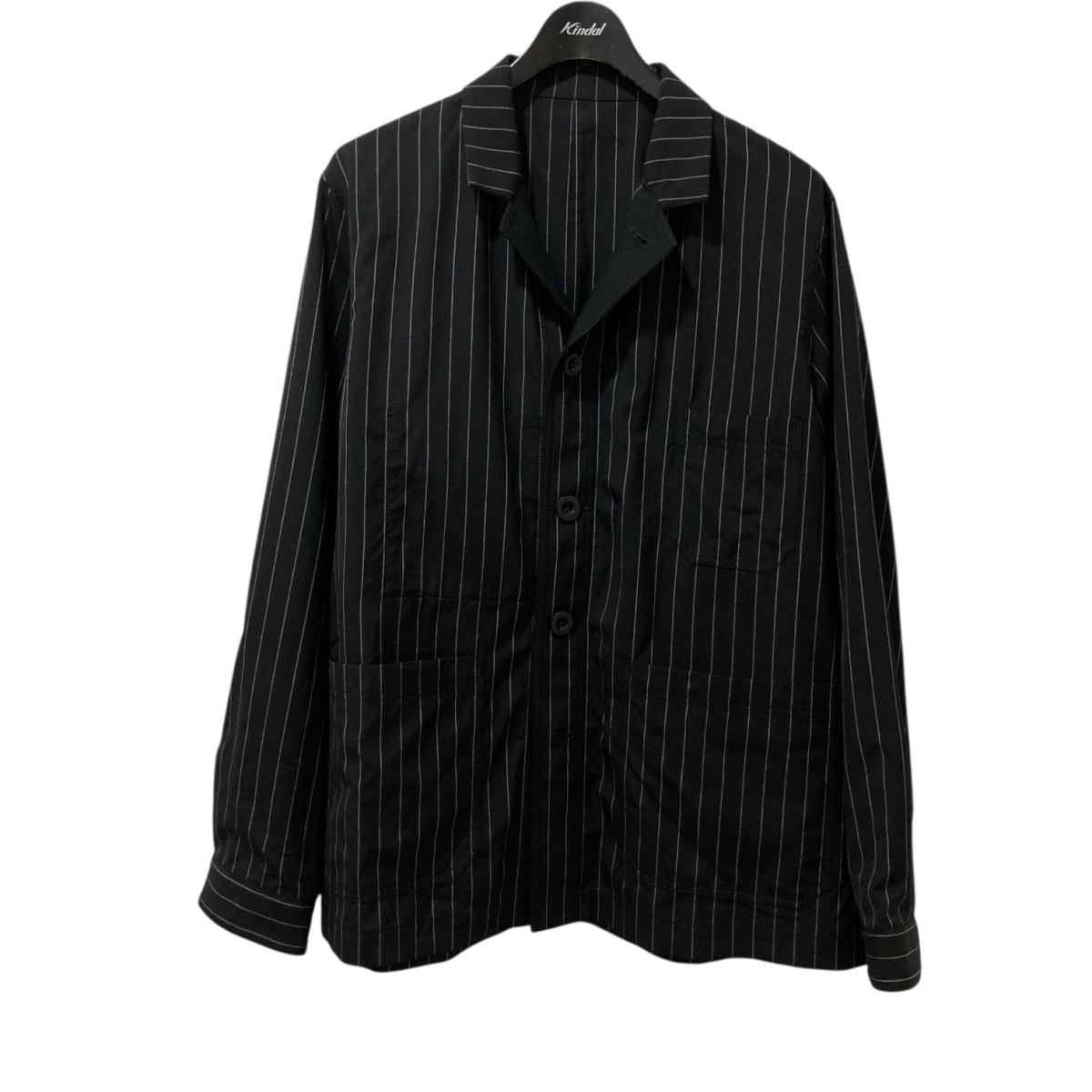 ［美品］22AW サカイ　モッズコート　048 サイズ3 ダブルジップ　ブラック sacai(サカイ) 20AW パネルダブルコート 20-02323M ネイビー