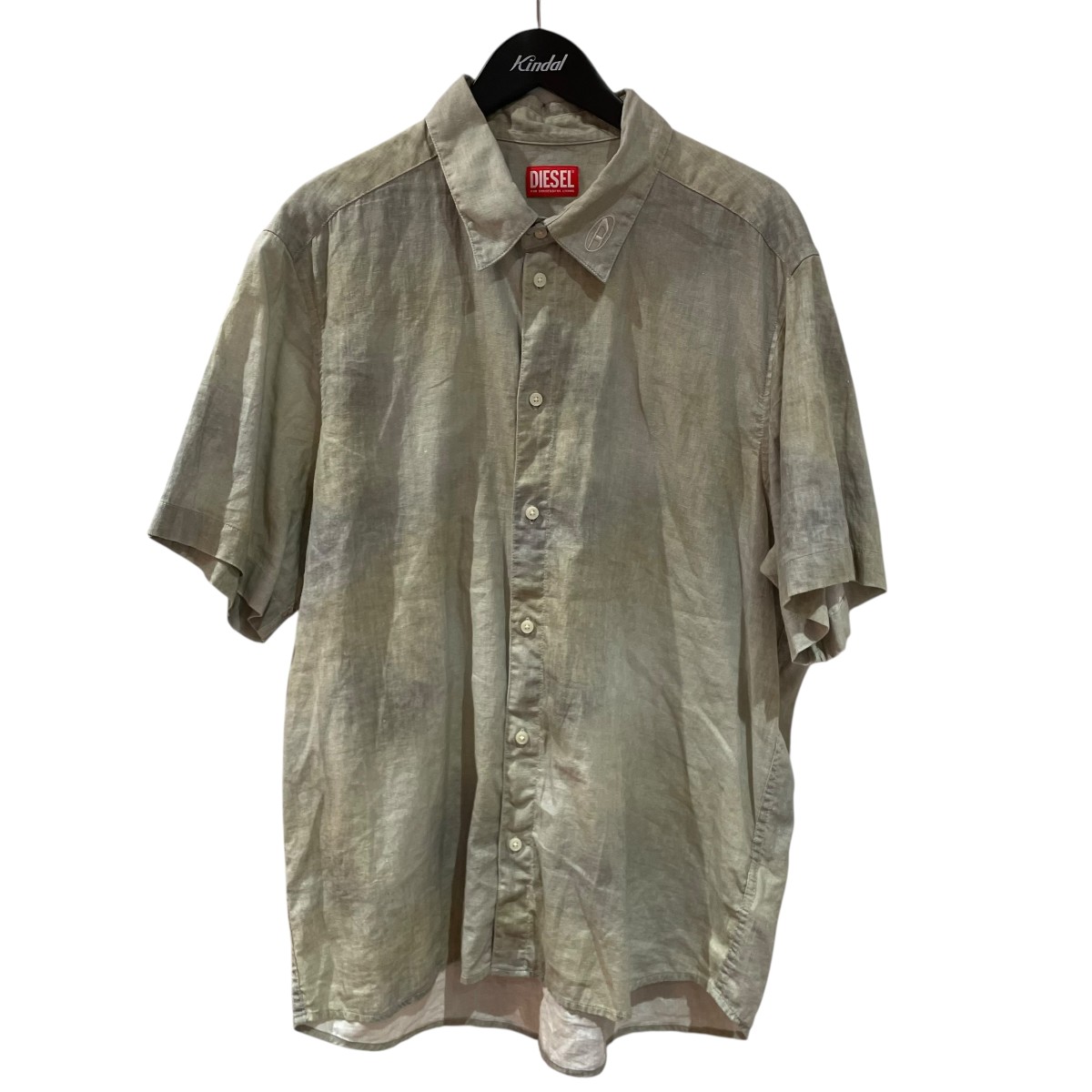 【中古】DIESEL 半袖プルオーバー S-LEIE-SHORT ベージュ 大いさ：SIZE 32 【080426】（ディーゼル） メンズファッション-トップス-その他