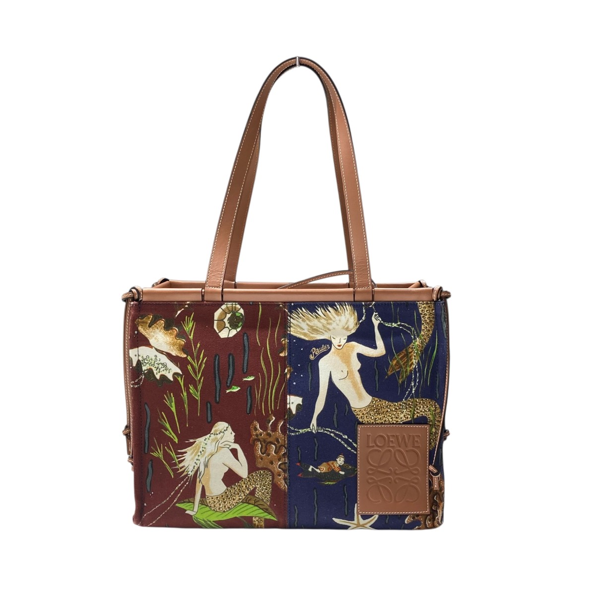 LOEWE Paula’s Ibiza カンバス ショッパー/トートバック org.jpg