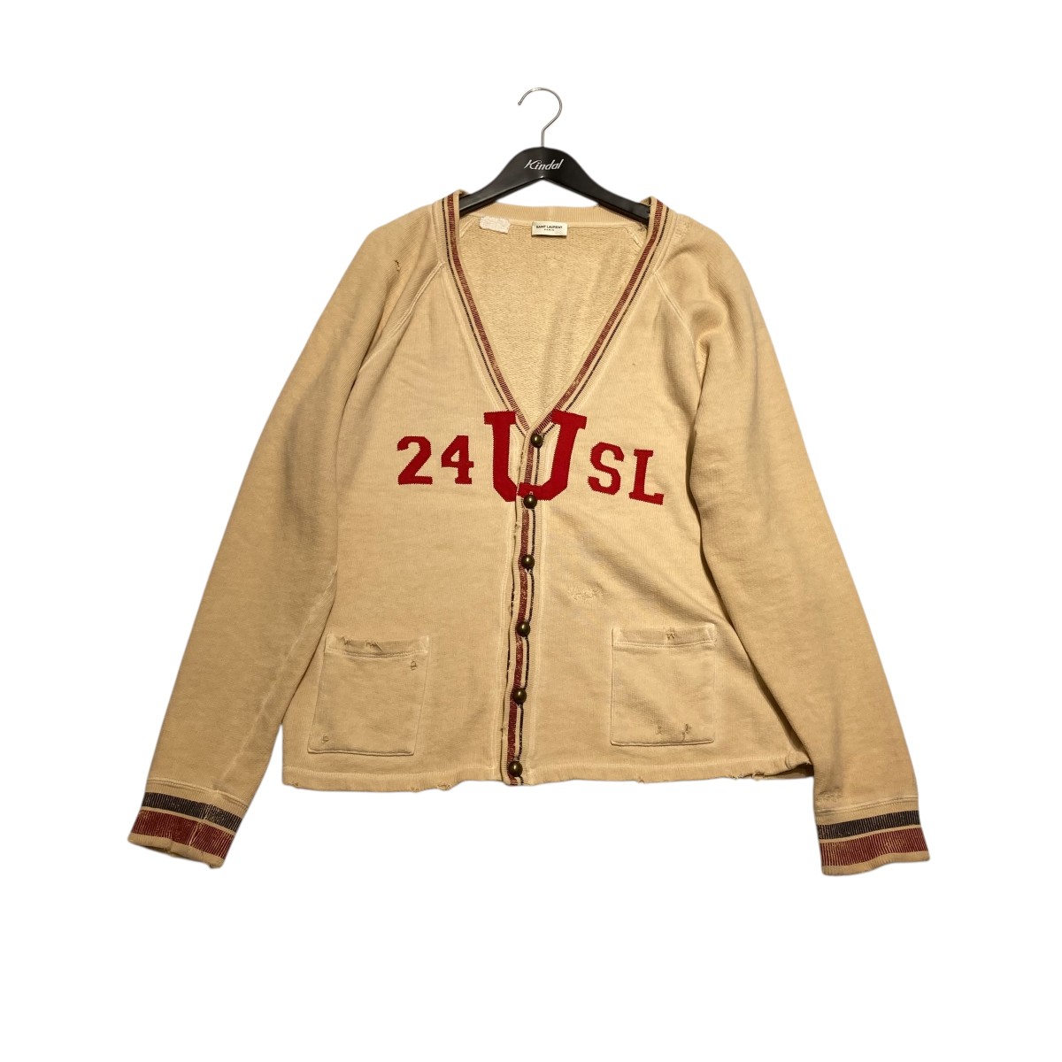 【中古】\u003cBR\u003eSaint Laurent Paris\u003cBR\u003eジレー 635997 ベージュ 大きさ：S\u003cBR\u003e【必要経費思いかえす】
