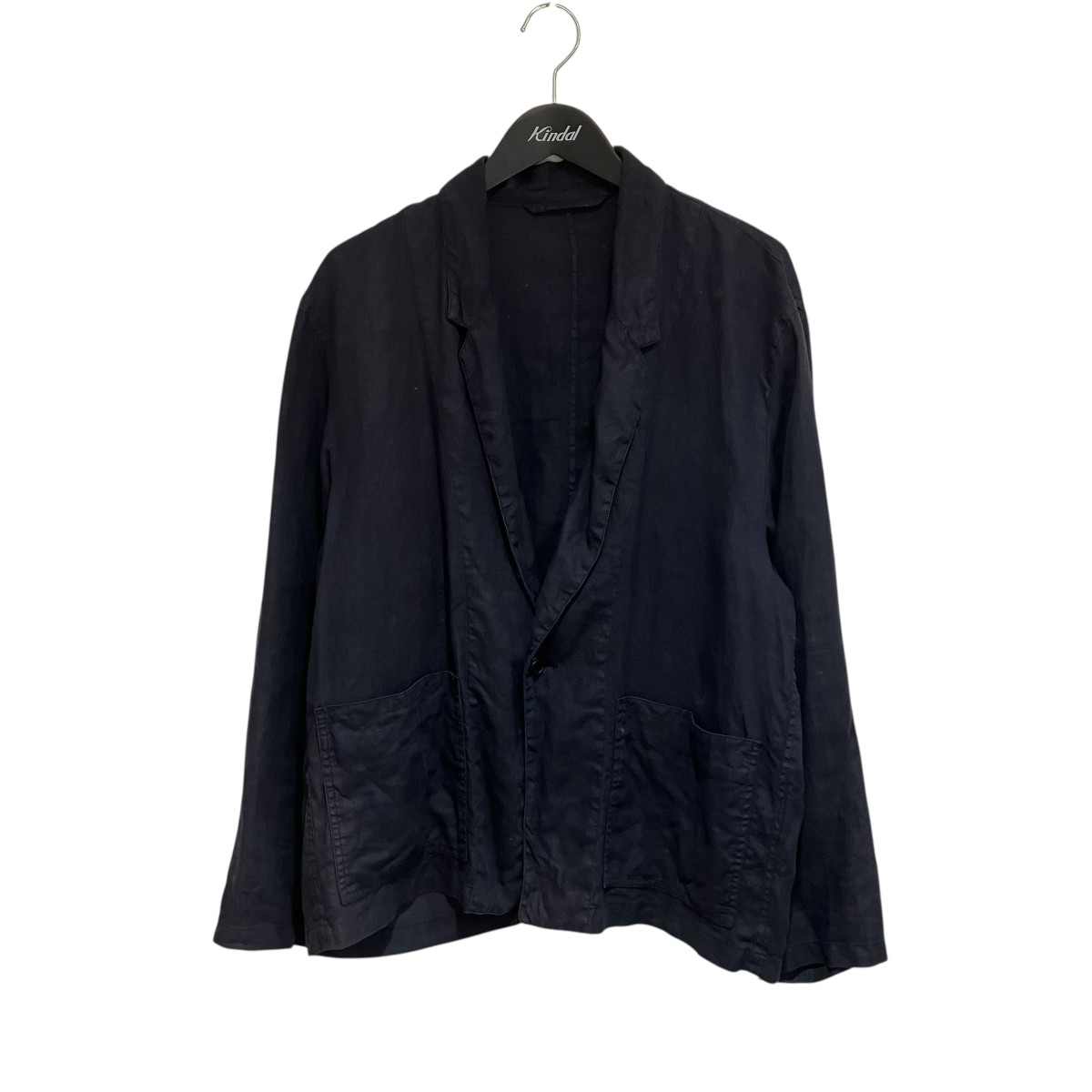 nest robe confect 麻100% コーチジャケット　黒　3 nest robe confect 麻100% コーチジャケット 黒 3 - メルカリ