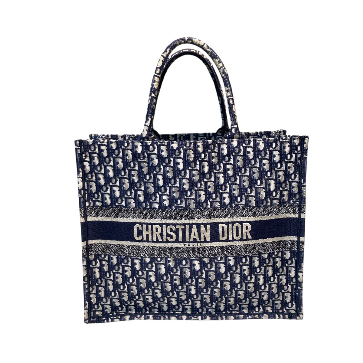 【DIOR】カナージュ キャンバス ブックトート 42 ラージ バッグ Dior 限定 BOOK TOTE ブックトート42 カナージュ ラージ 中古