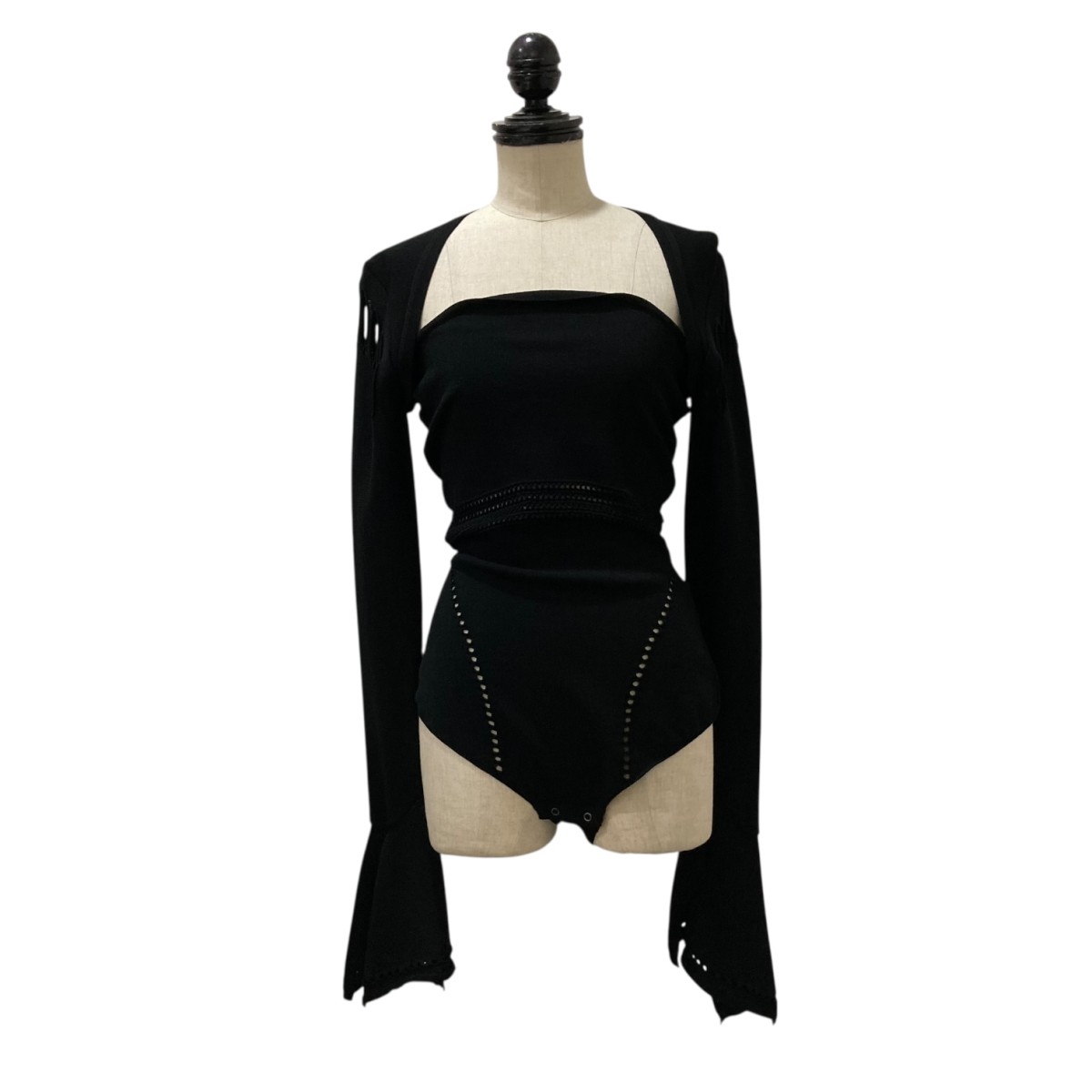 【FETICO（フェティコ）】23AW ボディースーツ FETICO(フェティコ)のVELOUR KNIT TURTLENECK BODYSUTS(ボディ