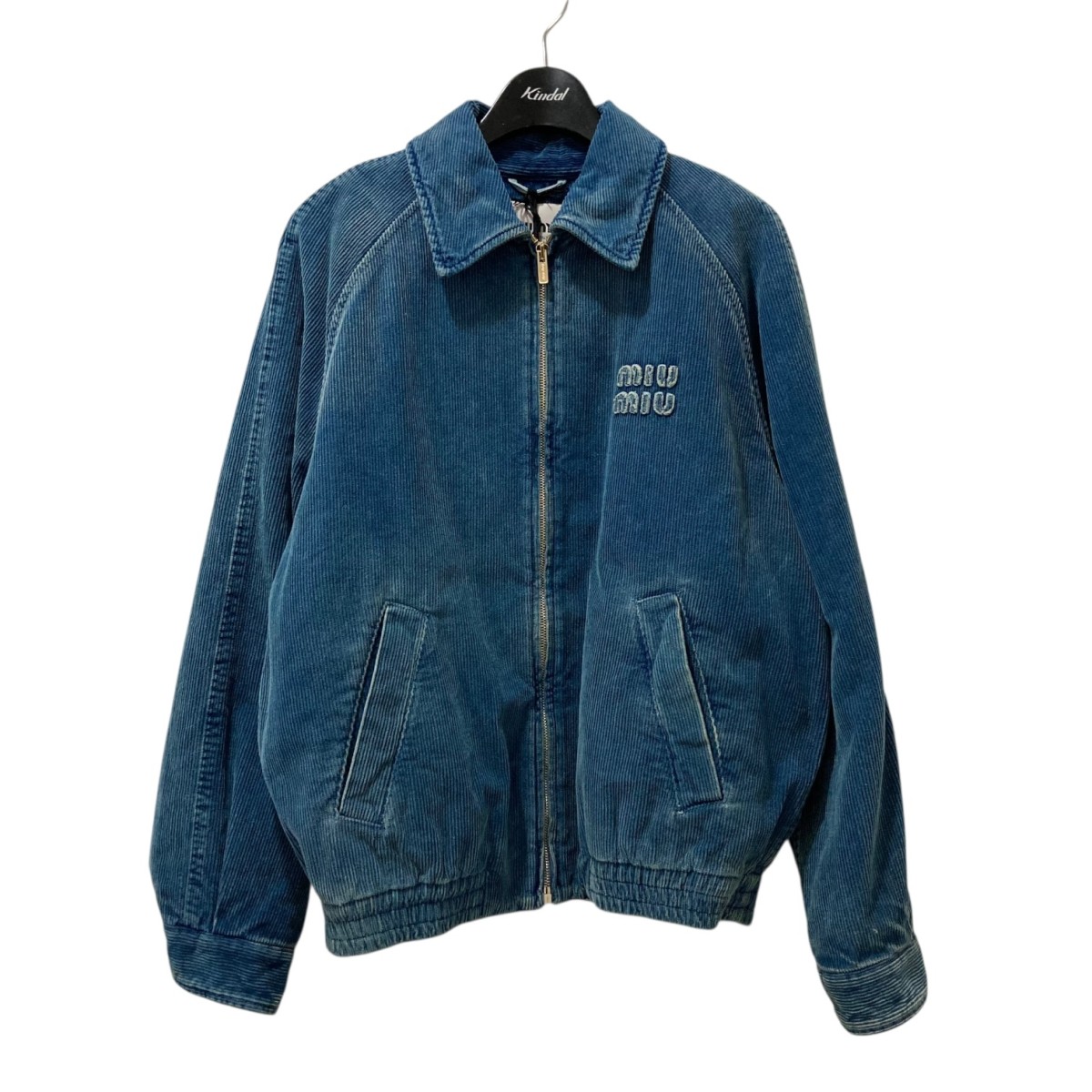 00s MIU MIU フェイクナイロンジャケット グリーン 38 美品 00s MIU MIU フェイクナイロンジャケット グリーン 38 美品