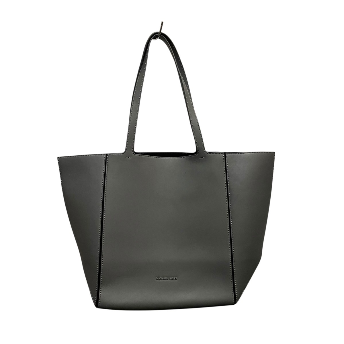 【中古】 MICHAEL KORS JORDI レザー トート ラージ トートバッグ 30F4T9JT3L グレー 【価格見直し】