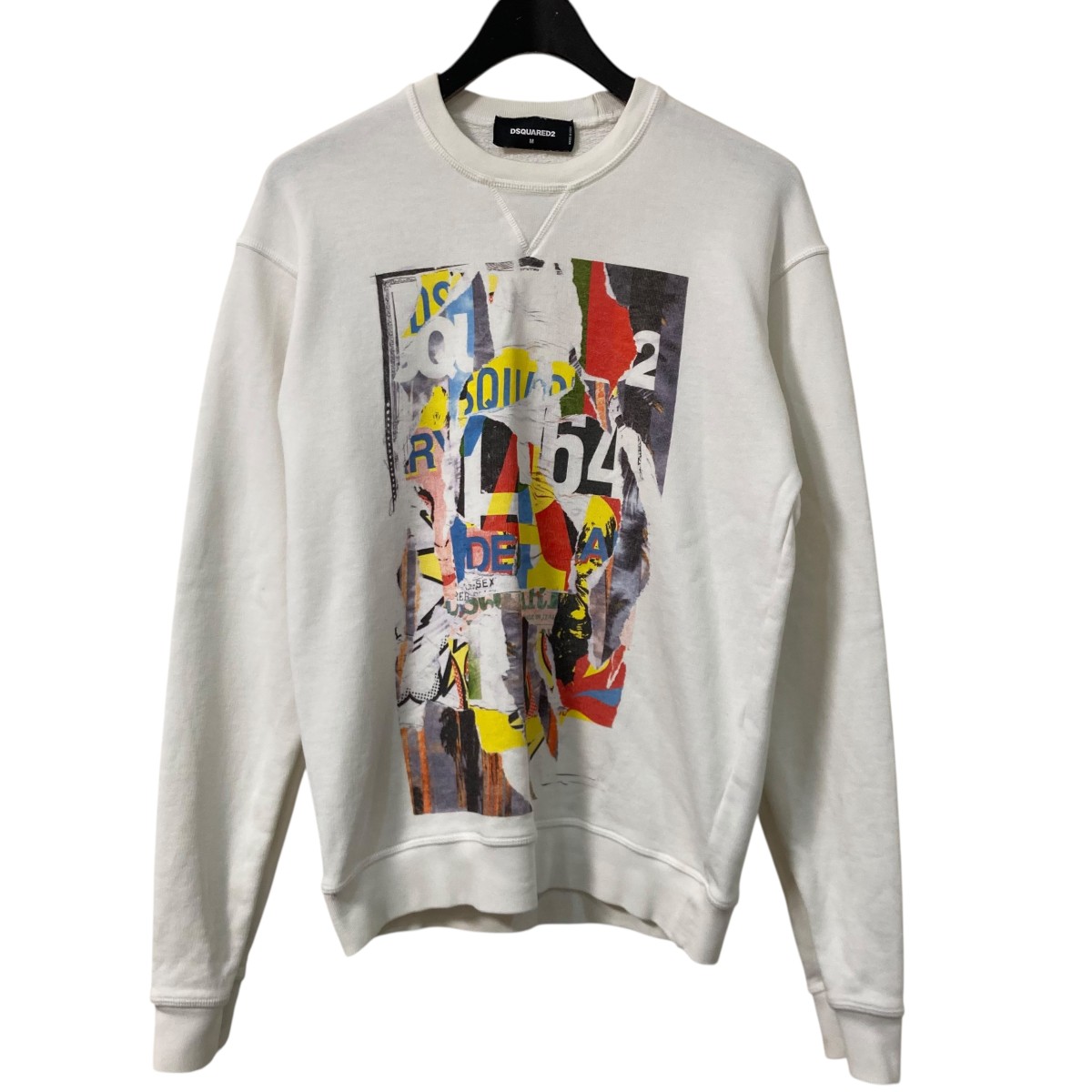 【中古】 DSQUARED2　 コットントレーナー S74GU0072 ホワイト サイズ：M 【070426】（ディースクエアード） 4,149円