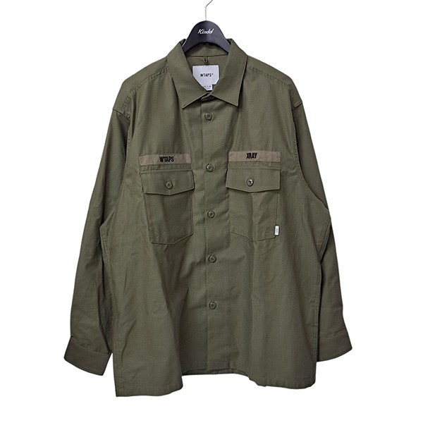 楽天市場】WTAPS 25ss VEINY/LS/COTTON.TWILL SIZE-XL 251WVDT-SHM03