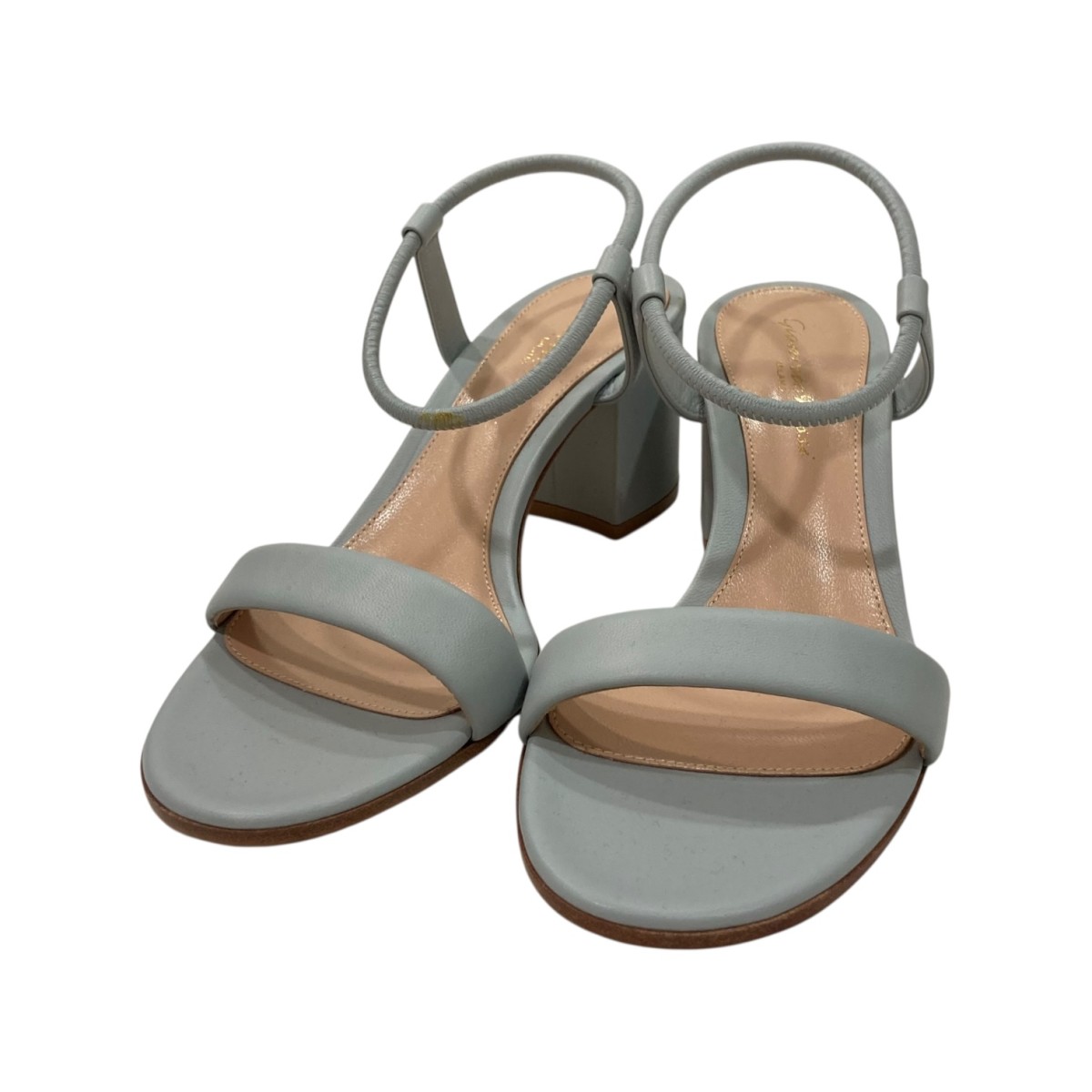 【中古】 Gianvito Rossi ストラップサンダル ブルー サイズ：37 【価格見直し】 10,811円
